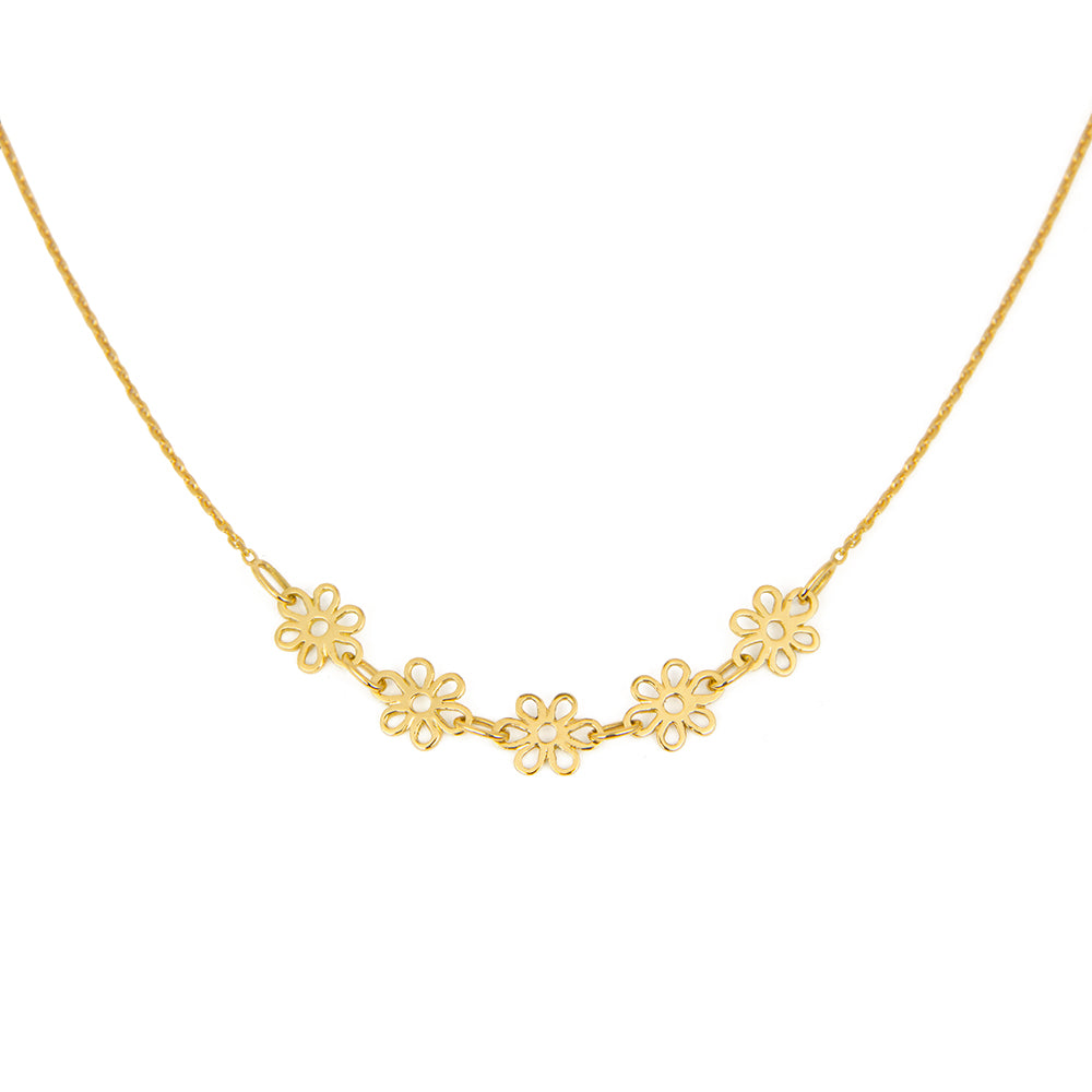 Collier Pâquerette - Or jaune